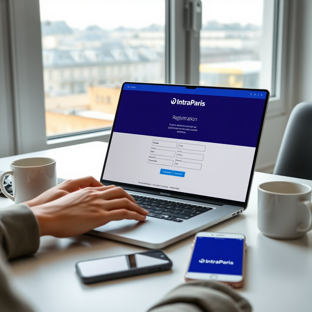 intraparis créer un compte