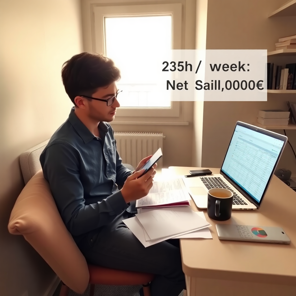 salaire temps partiel 25h net