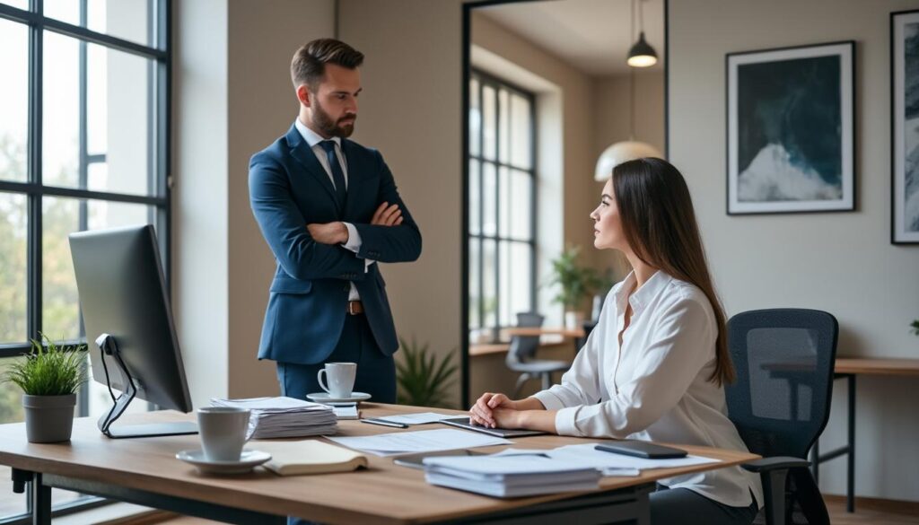 découvrez comment réagir efficacement face à un collègue qui se prend pour chef au travail et maintenir un environnement professionnel sain.