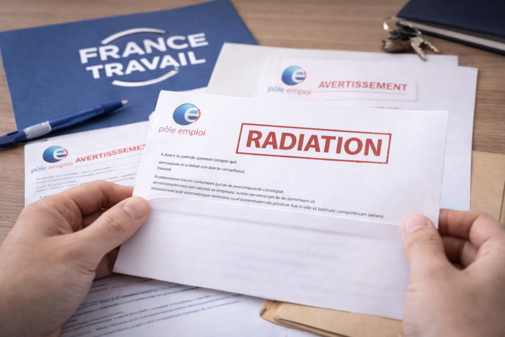 Combien d'avertissements avant une radiation de Pôle emploi