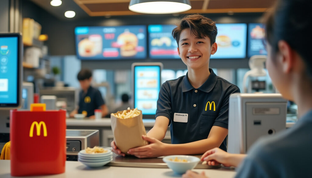 découvrez combien gagne un jeune employé de 16 ans chez mcdonald's en 2025, avec toutes les informations sur le salaire, les avantages et les conditions de travail.